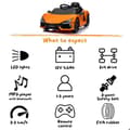 Miniatyrbild 6 av 6: Barnbil 12V - Lamborghini Revuelto - 1 till 5 år - Orange