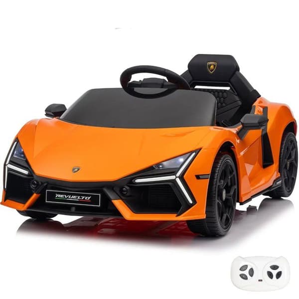 Barnbil 12V - Lamborghini Revuelto - 1 till 5 år - Orange