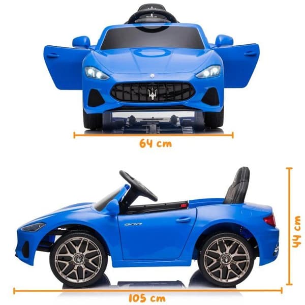 Elbil Barn 12V - Maserati GranCabrio - 1 till 5 år - Blå