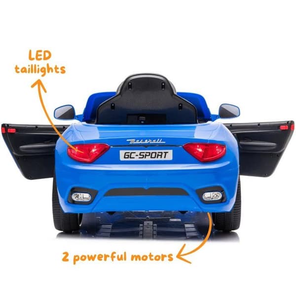 Elbil Barn 12V - Maserati GranCabrio - 1 till 5 år - Blå
