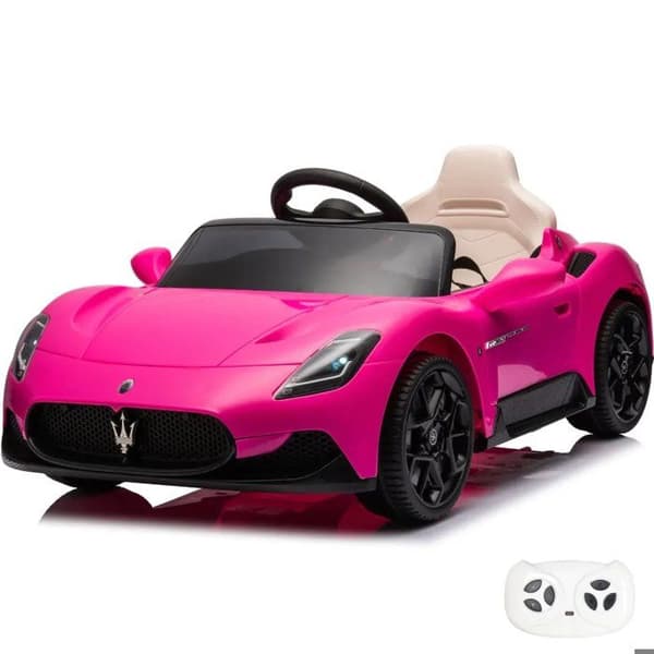 Barnbil 12V - Maserati MC20 Cielo - 1 till 5 år - Rosa