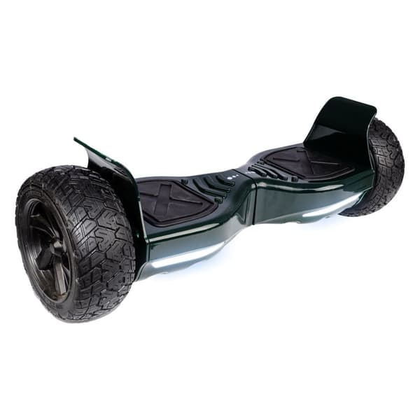 Pakke Hoverboard Go Kart med Støddæmpere, 8.5 tommer, Hummer Green, Standard Rækkevidde, og Sort Hoverkart med Støddæmpere, Smart Balance