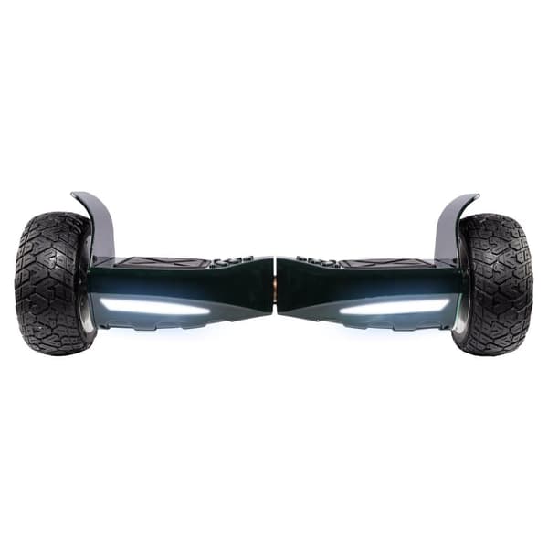 Pakke Hoverboard Go Kart med Støddæmpere, 8.5 tommer, Hummer Green, Standard Rækkevidde, og Sort Hoverkart med Støddæmpere, Smart Balance
