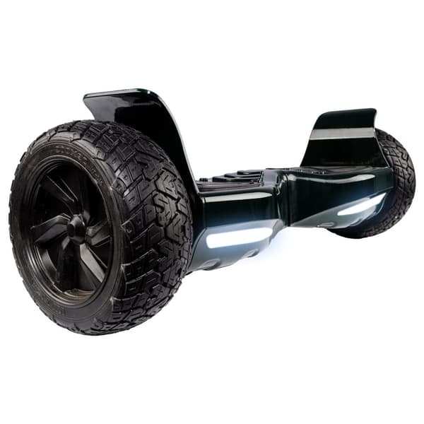 Pakke Hoverboard Go Kart med Støddæmpere, 8.5 tommer, Hummer Green, Standard Rækkevidde, og Sort Hoverkart med Støddæmpere, Smart Balance