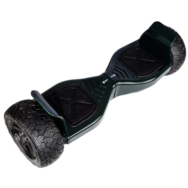 Pakke Hoverboard Go Kart med Støddæmpere, 8.5 tommer, Hummer Green, Standard Rækkevidde, og Sort Hoverkart med Støddæmpere, Smart Balance