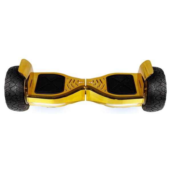 Pack Hoverboard Jousituksilla Go Kart, 8.5 tuumaa, Hummer Gold, Standard Range ja musta istuin jossa on kaksoisjousitussarja, Smart Balance
