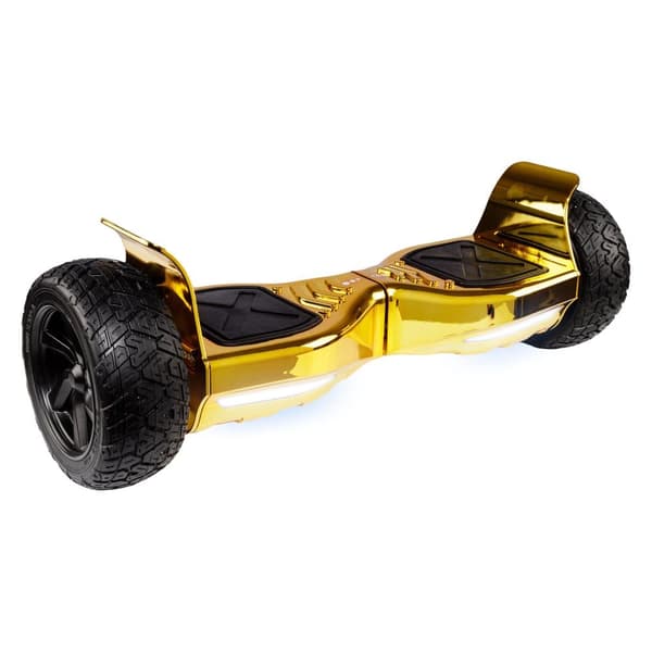 Pack Hoverboard Jousituksilla Go Kart, 8.5 tuumaa, Hummer Gold, Standard Range ja musta istuin jossa on kaksoisjousitussarja, Smart Balance