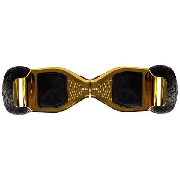 Pack Hoverboard Jousituksilla Go Kart, 8.5 tuumaa, Hummer Gold, Standard Range ja musta istuin jossa on kaksoisjousitussarja, Smart Balance