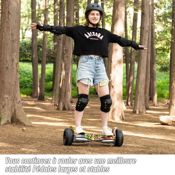 Hoverboard 8,5 tum Hummer All Terrain LED Bluetooth med kraftfull motor Hip-hop idealisk present