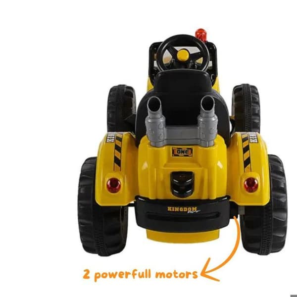Eltraktor - Kijana - Gul - 3 till 6 år - Unisex - MP3 Anslutning