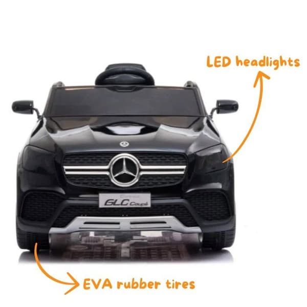 Elbil Barn 12V - Mercedes GLC Coupé - 1 till 5 år - Svart