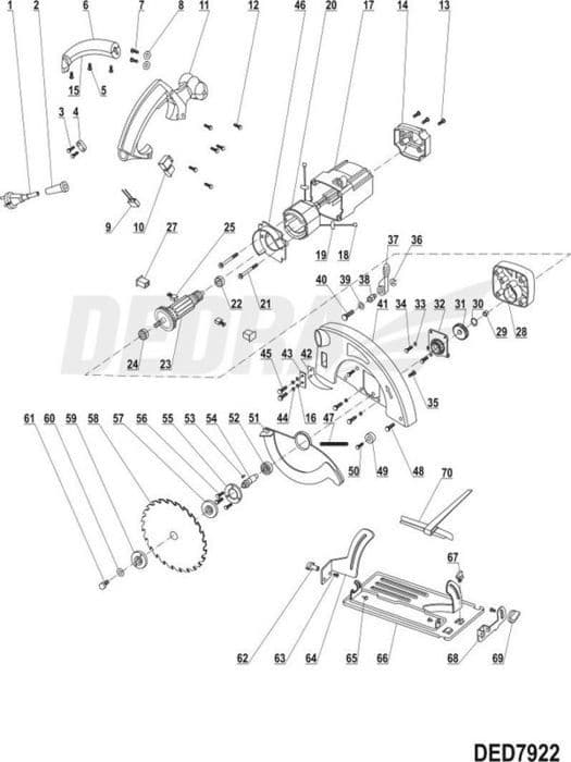 Elbil Dedra - XDED7922.54 - Spindel
