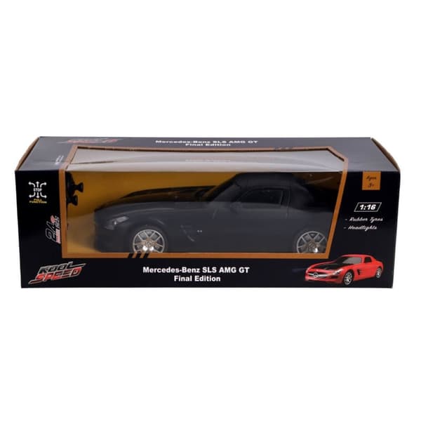RC Mercedes-Benz SLS AMG GT Final Edition 1:16 + vaalea musta
