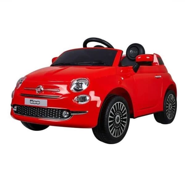Elbil modell Fiat 500 - Röd - 12V - Fiat