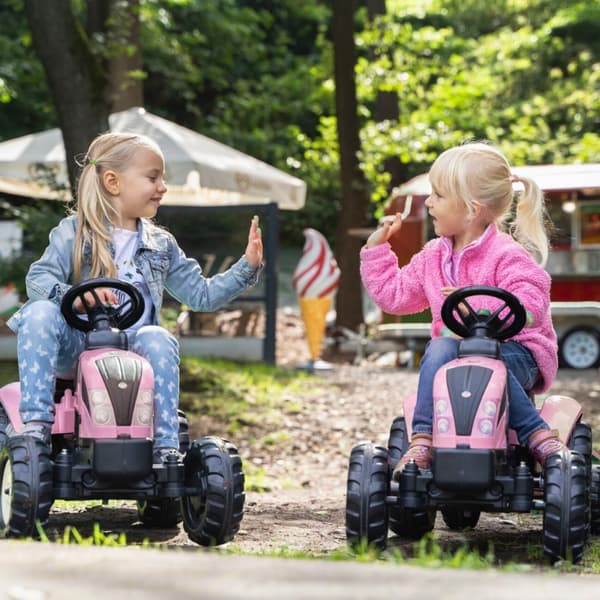 FALK Country Star Pink Gokart + Trailer og Horn Fra 2 år.