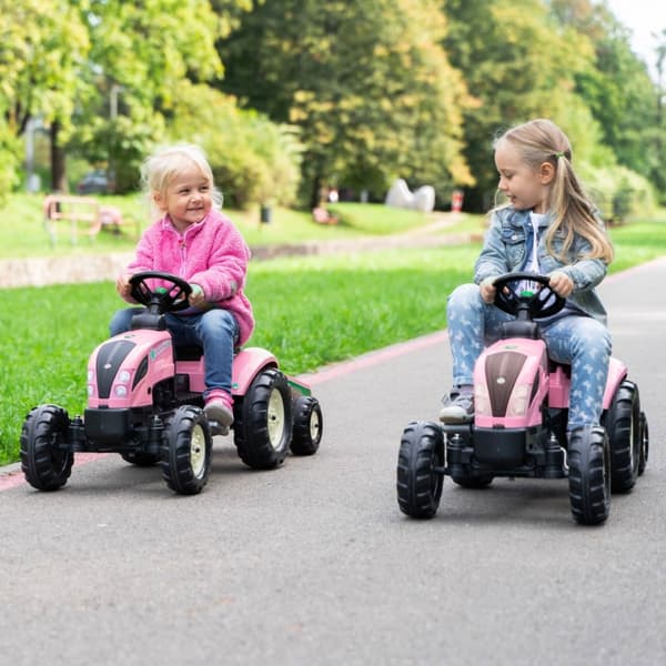 FALK Country Star Pink Gokart + Trailer og Horn Fra 2 år.
