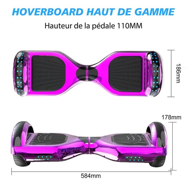 Pack Hoverboard rosa och Hoverkart svart - RCB - Superpresent för barn