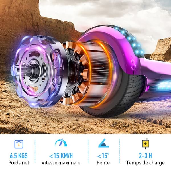 Pack Hoverboard rosa och Hoverkart svart - RCB - Superpresent för barn