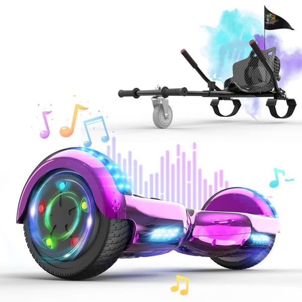Pack Hoverboard rosa och Hoverkart svart - RCB - Superpresent för barn