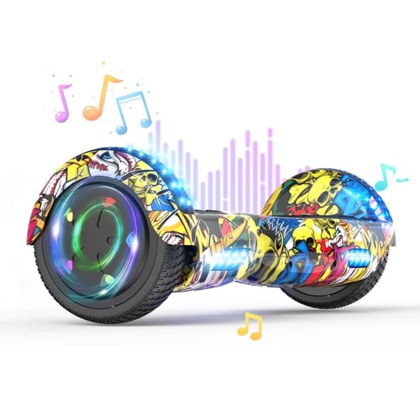 Hoverboard 6.5 Tum med Bluetooth och LED - RCB - Perfekt Present för HIP-HOP Barn