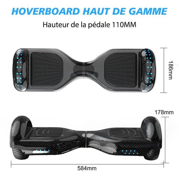 Pack Hoverboard svart och Hoverkart svart - RCB - Superpresent för barn