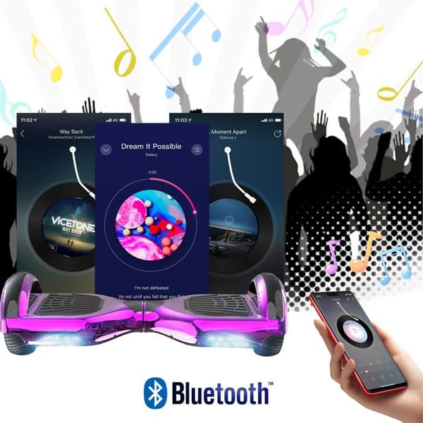 Pack Hoverboard rosa och Hoverkart hip-hop - RCB - Superpresent för barnen