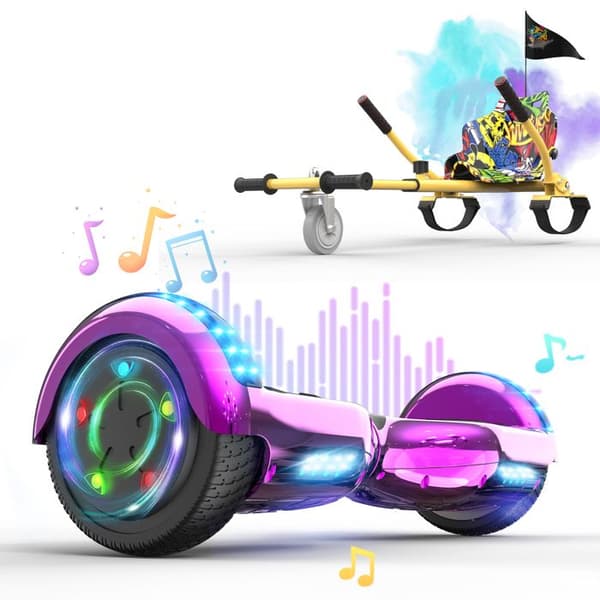 Pack Hoverboard rosa och Hoverkart hip-hop - RCB - Superpresent för barnen