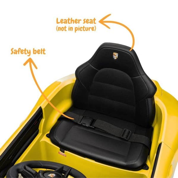 Barnbil Elektrisk 12V - RUF GT - 1 till 5 år - Gul