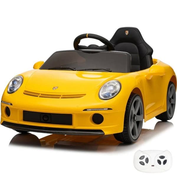 Barnbil Elektrisk 12V - RUF GT - 1 till 5 år - Gul