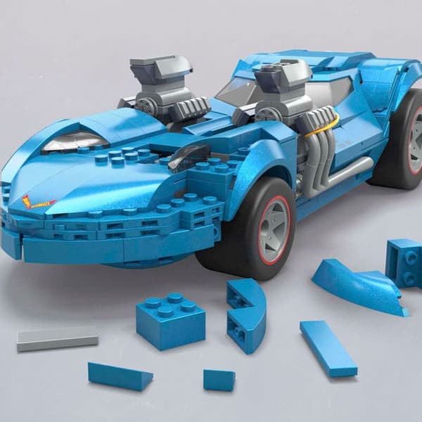 Mattel Hot Wheels Twin Mill Mega Construx bilar