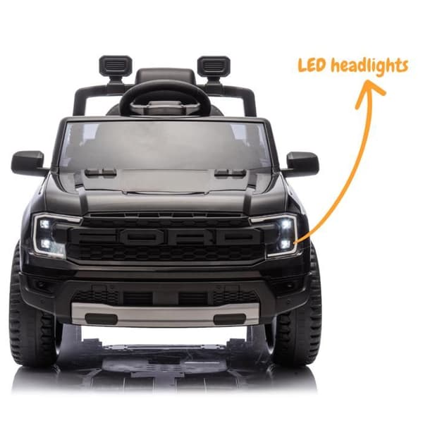 Barnens Elbil 12V - Ford Raptor - 1 till 5 år - Svart