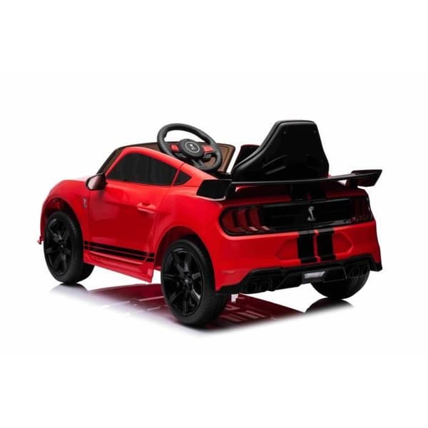 Ford Shelby Mustang GT 500 Cobra elektrisk bil medförande, Röd, 2,4 GHz fjärrkontroll, USB-ingång, LED-lampor