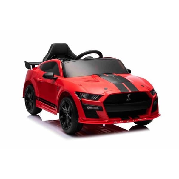 Ford Shelby Mustang GT 500 Cobra elektrisk bil medförande, Röd, 2,4 GHz fjärrkontroll, USB-ingång, LED-lampor