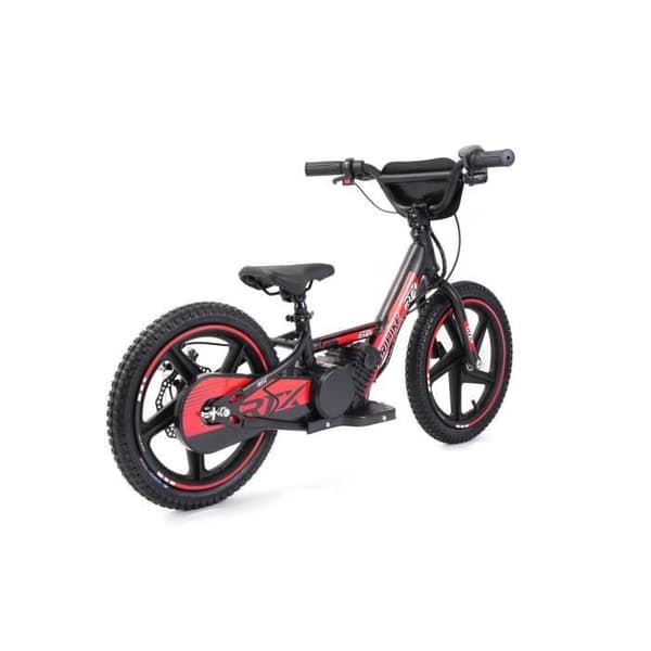 Elcykel för barn RIRIBIKE RTX6 24V (16"), röd, Litiumbatteri, 250W motor, Skivbroms