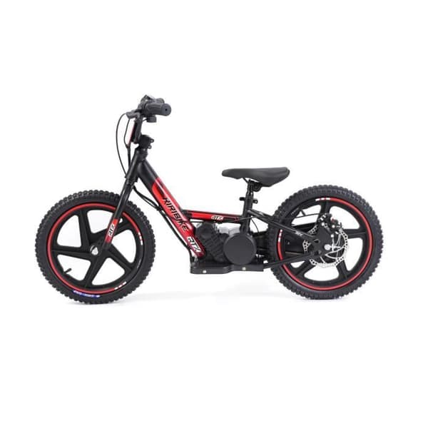 Elcykel för barn RIRIBIKE RTX6 24V (16"), röd, Litiumbatteri, 250W motor, Skivbroms