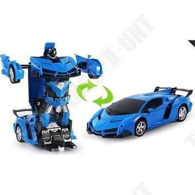 TD® Toy Sports Car - Barn inspirerade av Transformers Movie + Uppladdningsbar blå tråd eller uppladdningsbar batterikontroll