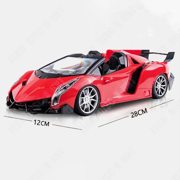 TD® Racing Car Toy 28*12*9cm Elektriska leksaker för barn Långvarigt batteri Med ljus Trådlös fjärrkontroll