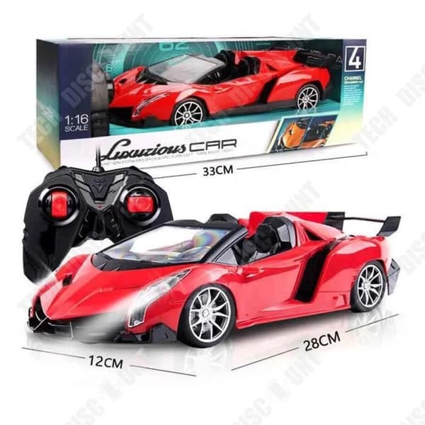 TD® Racing Car Toy 28*12*9cm Elektriska leksaker för barn Långvarigt batteri Med ljus Trådlös fjärrkontroll