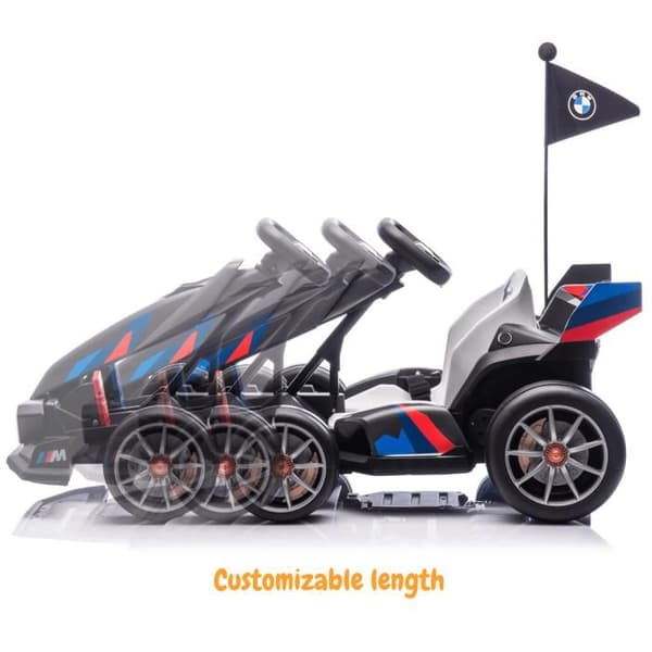 El-Gokart för Barn BMW - 24V - 5 till 12 år - Driftfunktion - Grå