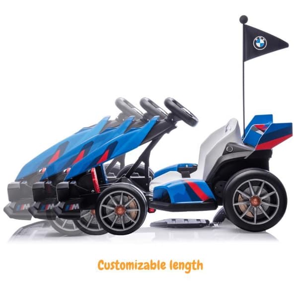 El-elektrisk go-kart för barn BMW - 24V - 5 till 12 år - Driftsfunktion - Blå