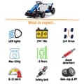 Miniatyrbild 6 av 6: El-elektrisk go-kart för barn BMW - 24V - 5 till 12 år - Driftsfunktion - Blå