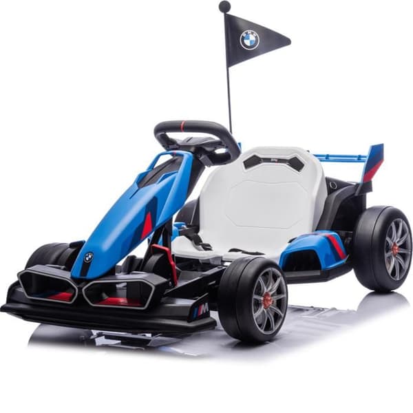 El-elektrisk go-kart för barn BMW - 24V - 5 till 12 år - Driftsfunktion - Blå
