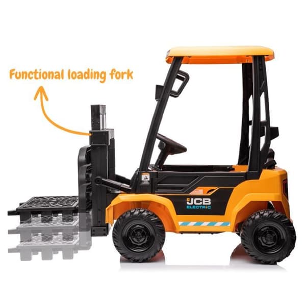 JCB Lyftkran - För Barn - 12V Batteri - 2 till 6 år - Gul