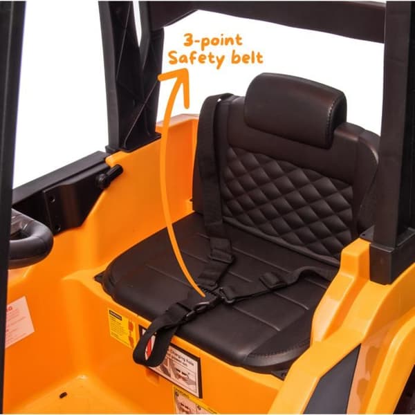 JCB Lyftkran - För Barn - 12V Batteri - 2 till 6 år - Gul