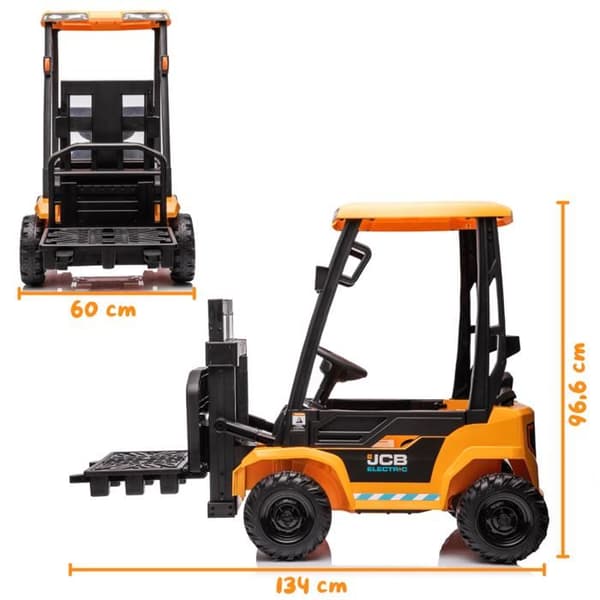 JCB Lyftkran - För Barn - 12V Batteri - 2 till 6 år - Gul