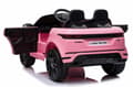 Miniatyrbild 3 av 8: Range Rover Evoque Elbil till barn Pink m/Lithium  + 4x12V + Gummihjul