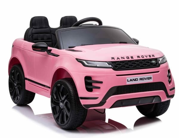 Range Rover Evoque Elbil till barn Pink m/Lithium  + 4x12V + Gummihjul