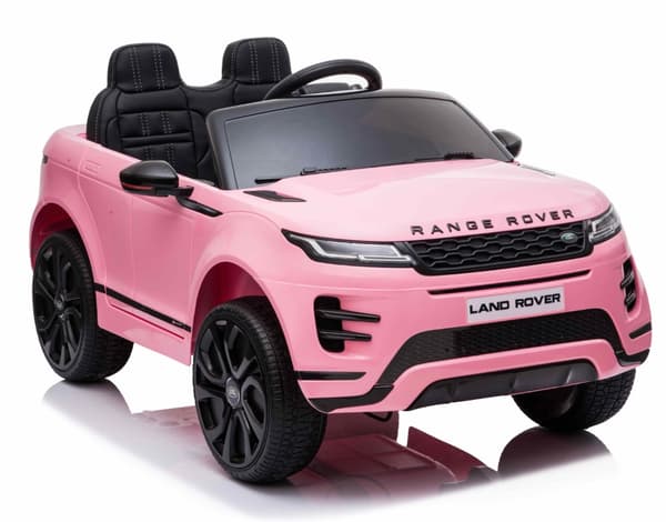 Range Rover Evoque Elbil till barn Pink m/Lithium  + 4x12V + Gummihjul