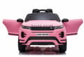 Miniatyrbild 2 av 8: Range Rover Evoque Elbil till barn Pink m/Lithium  + 4x12V + Gummihjul