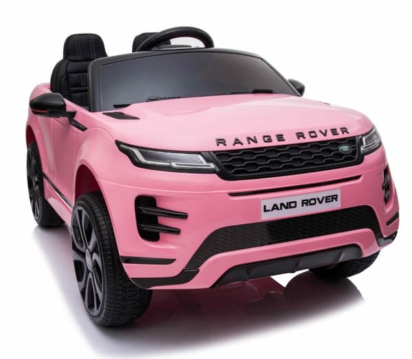 Range Rover Evoque Elbil till barn Pink m/Lithium  + 4x12V + Gummihjul